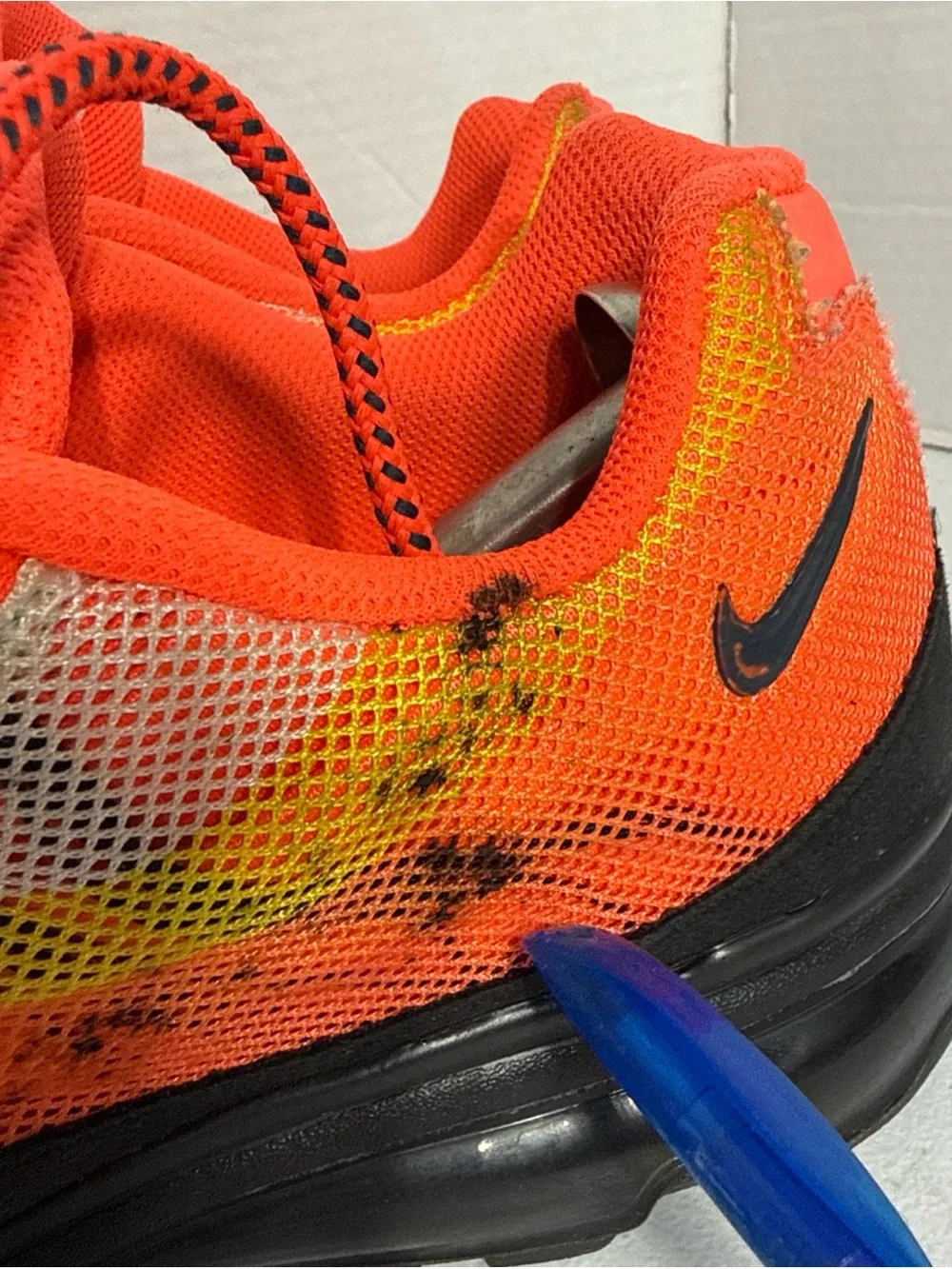 Nike Men’s Air Max Sneakers - Neon Orange, Yellow & Black